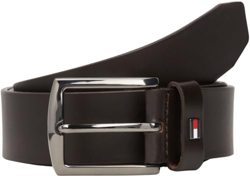 Tommy Hilfiger Herren Gürtel Denton aus Leder, Braun (Testi Di Moro), 80 cm von Tommy Hilfiger