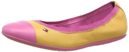 Tommy Hilfiger Dahlia 12A FG56817052, Mädchen Ballerinas, Gelb (WARM APRICOT/Shocking PINK 817), EU 31 von Tommy Hilfiger