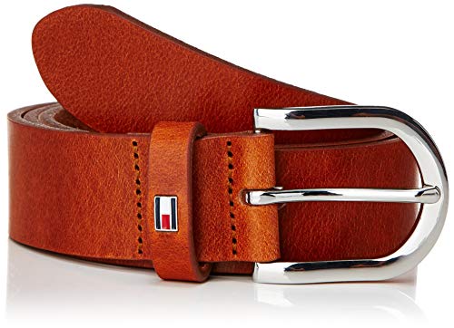 Tommy Hilfiger Damen Gürtel New Danny Belt Ledergürtel, Braun (Cognac), 70 von Tommy Hilfiger