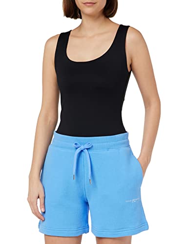 Tommy Hilfiger Damen Sweatshorts 1985 Terry Shorts Kurz, Blau (Hydrangea Blue), L von Tommy Hilfiger