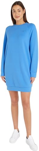 Tommy Hilfiger Damen Kleid 1985 Mini Corplogo C-Nk Drs Ls Langarm, Blau (Blue Spell), S von Tommy Hilfiger