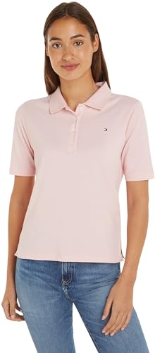 Tommy Hilfiger Women's 1985 REG Pique Polo SS S/S, Delicate Pink, XL von Tommy Hilfiger