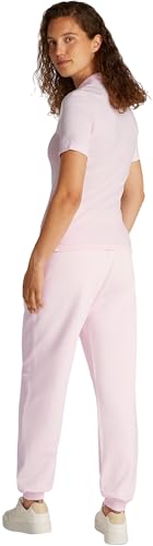 Tommy Hilfiger Damen Poloshirt Kurzarm 1985 Pique Slim Fit, Rosa (Light Pink), XL von Tommy Hilfiger