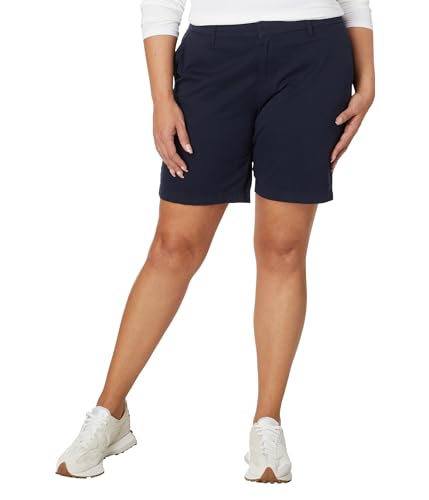 Tommy Hilfiger Damen 22,9 cm Hollywood, Standard-und Übergrößen Lässige Shorts, Marineblau, 44 (2er Pack) von Tommy Hilfiger