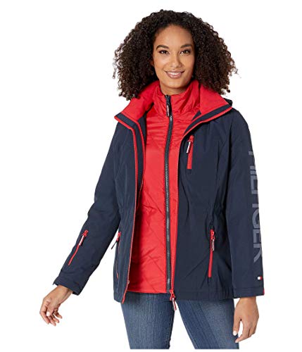 Tommy Hilfiger Damen 3 in 1 Systems Jacket Thermojacke, Bold Navy, X-Small von Tommy Hilfiger