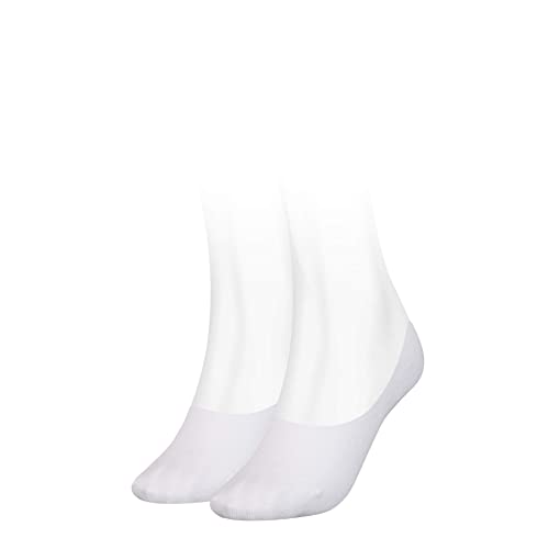 Tommy Hilfiger Damen Footie Socken, Weiß, 39/42 (2er Pack) von Tommy Hilfiger