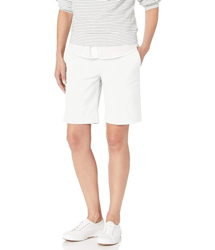 Tommy Hilfiger Damen Hollywood-Chino, 22,9 cm Lässige Shorts, White, 30 (2er Pack) von Tommy Hilfiger