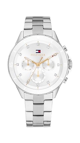 Tommy Hilfiger Multi Zifferblatt Quarz Uhr für Damen Kollektion mit Edelstahlarmband Edelstahlarmband - 1782707 von Tommy Hilfiger