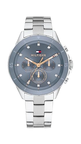 Tommy Hilfiger Multi Zifferblatt Quarz Uhr für Damen Kollektion mit Edelstahlarmband Edelstahlarmband - 1782708 von Tommy Hilfiger