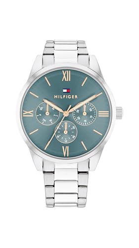 Tommy Hilfiger Multi Zifferblatt Quarz Uhr für Damen mit Silbernes Edelstahlarmband - 1782745 von Tommy Hilfiger