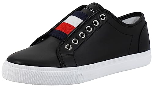 Tommy Hilfiger Damen ANNI Shoe, Schwarz glatt, 37 EU von Tommy Hilfiger
