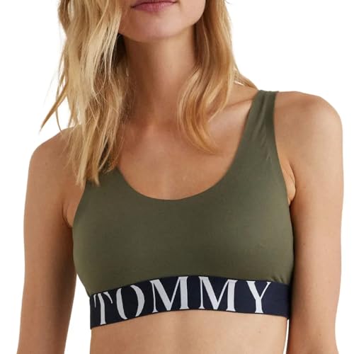 Tommy Hilfiger Damen-BH, Khaki, UW0UW03172, kaki, M von Tommy Hilfiger