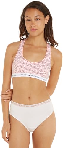 Tommy Hilfiger Damen BH Bralette Print Sport, Mehrfarbig (Mini Geo Coral Clay), S von Tommy Hilfiger