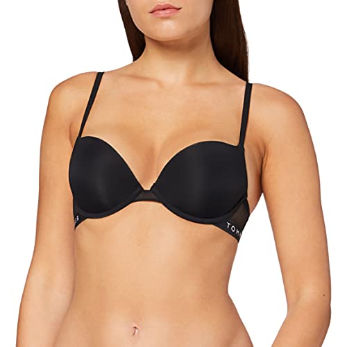 Tommy Hilfiger Damen Bra Push up BH, Schwarz (Black 990), 70 / B EU von Tommy Hilfiger