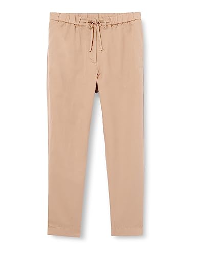 Tommy Hilfiger Damen BOYFIT Pull ON Pant WW0WW38728 Gewebte Hosen, Beige (Beige), 38 von Tommy Hilfiger