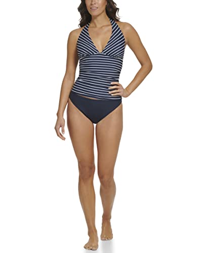 Tommy Hilfiger Damen Badeanzug Top Tankini-Oberteil, Kapitän des Himmels (Sky Captain), S von Tommy Hilfiger