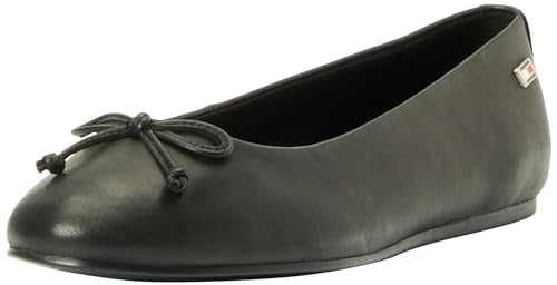 Tommy Hilfiger Damen Ballerinas Essential Chic Ballerina Elegant, Schwarz (Black), 37 von Tommy Hilfiger