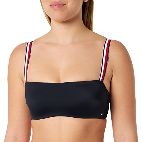 Tommy Hilfiger Damen Bandeau Bikinioberteil mit Bügel, Blau (Desert Sky), 70B von Tommy Hilfiger