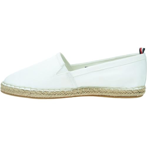 Tommy Hilfiger Damen Espadrilles Basic Tommy Flat Stoffschuhe, Weiß (Ecru), 40 von Tommy Hilfiger