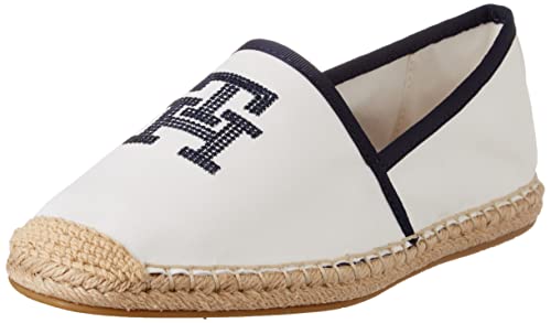 Tommy Hilfiger Damen Espadrilles Stoffschuhe, Weiß (Ecru), 37 EU von Tommy Hilfiger