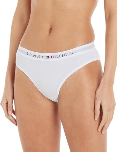 Tommy Hilfiger Damen Slip Unterwäsche, Weiß (White), L von Tommy Hilfiger