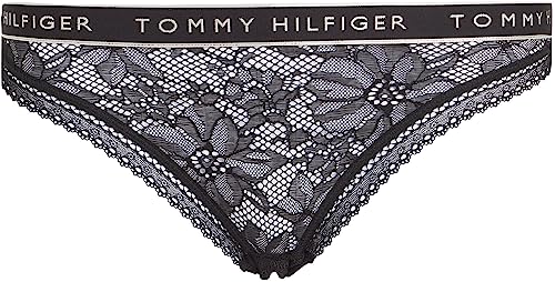 Tommy Hilfiger Damen Bikini (EXT. Sizes) UW0UW04992 Unterhosen, Schwarz (Black), L von Tommy Hilfiger