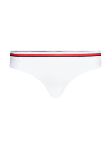 Tommy Hilfiger Damen Bikinihose Sport, Weiß (White), L von Tommy Hilfiger