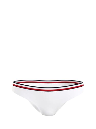 Tommy Hilfiger Damen Bikinihose Sport, Weiß (White), L von Tommy Hilfiger