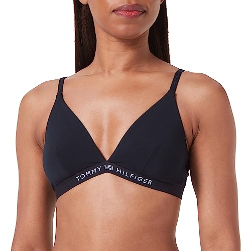 Tommy Hilfiger Damen Bikinitop Triangel , Blau (Desert Sky), L von Tommy Hilfiger