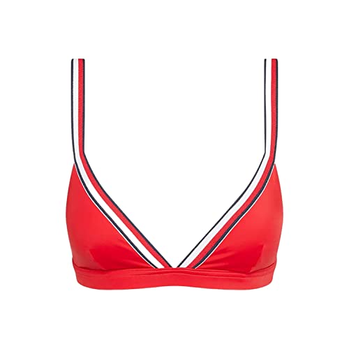 Tommy Hilfiger Damen Bikinitop Triangle Gepolstert, Rot (Primary Red), L von Tommy Hilfiger