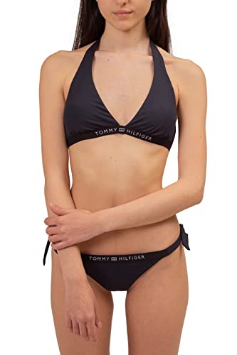 Tommy Hilfiger Damen Bikinitop Triangle Herausnehmbare Polster, Schwarz (Black), L von Tommy Hilfiger