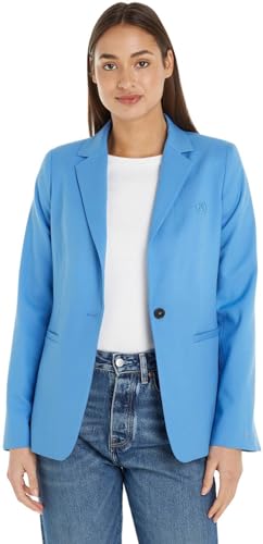 Tommy Hilfiger Damen Blazer Elegant, Blau (Blue Spell), 36 von Tommy Hilfiger