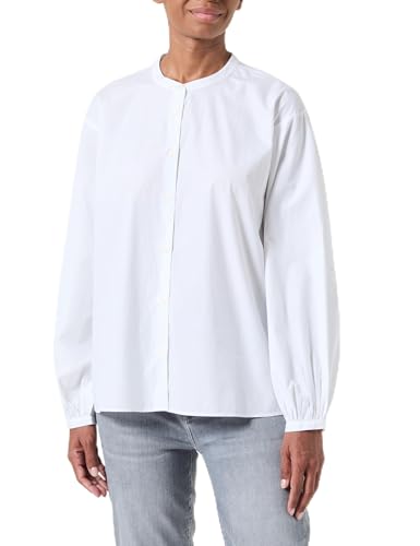 Tommy Hilfiger Damen Bluse Balloon Blouse Langarm, Weiß (Th Optic White), 42 von Tommy Hilfiger