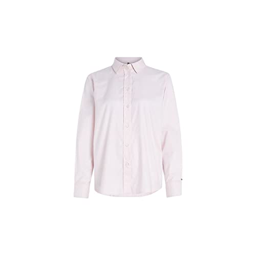 Tommy Hilfiger Damen Bluse Oxford Relaxed Shirt Hemdbluse, Rosa (Light Pink), 34 von Tommy Hilfiger