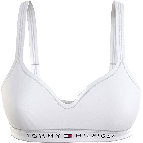 Tommy Hilfiger Damen Bralette Bralette Lift Stretch, Weiß (White), L von Tommy Hilfiger