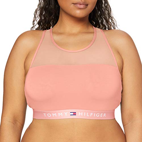 Tommy Hilfiger Damen Bralette Bustier, Pink (Flamingo Pink 665), Small von Tommy Hilfiger