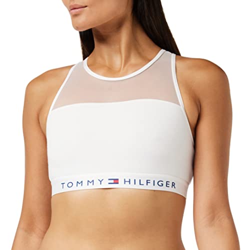 Tommy Hilfiger Damen Bralette Bustier, Weiß (White 100), L EU von Tommy Hilfiger