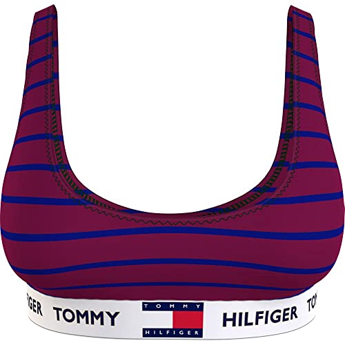 Tommy Hilfiger Damen Bralette-Druck BH, Italian Wine Stripes, L von Tommy Hilfiger