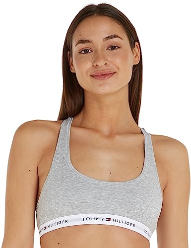 Tommy Hilfiger Damen Bralette Stretch, Grau (Light Grey Heather), L von Tommy Hilfiger