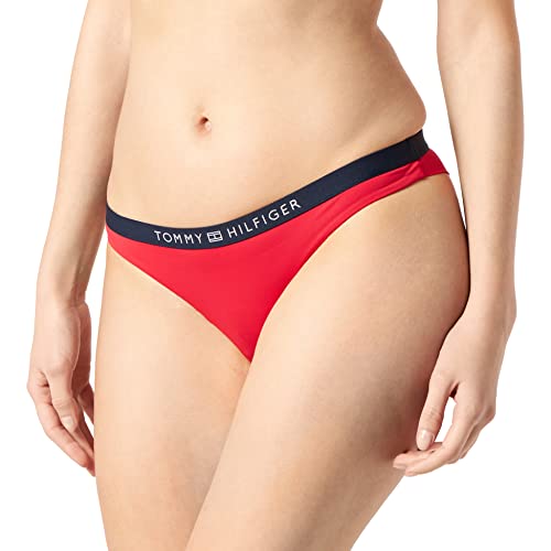 Tommy Hilfiger Damen Brazilian Bikini-Unterteile, Primary Red, 46 von Tommy Hilfiger