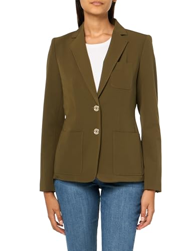 Tommy Hilfiger Damen Business Jacket with Flattering Fit and Single-Button Closure Blazer, Dark Olive, 40 von Tommy Hilfiger