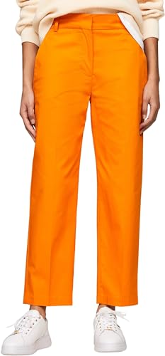 Tommy Hilfiger Damen Hose Chino Slim Fit, Orange (Rich Ochre), 38 von Tommy Hilfiger