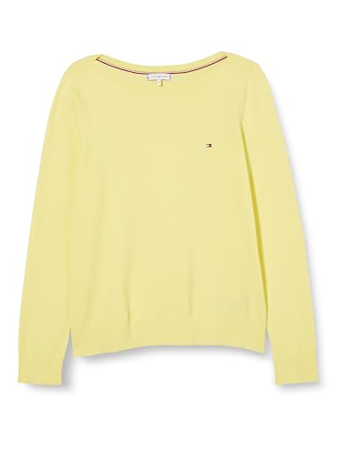Tommy Hilfiger Damen Pullover Strickpullover, gelb (Yellow Tulip), XL von Tommy Hilfiger