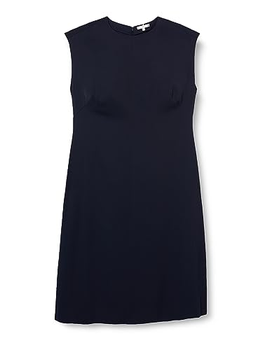 Tommy Hilfiger Damen Hemdkleid Cap Sleeve Maxi-Länge, Blau (Desert Sky), 50 von Tommy Hilfiger