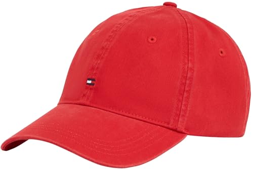 Tommy Hilfiger Damen Cap Essential Flag Soft aus Baumwolle, Mehrfarbig (Medium Red), Einheitsgröße von Tommy Hilfiger