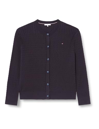 Tommy Hilfiger Damen Cardigan Curve aus Baumwolle, Blau (Desert Sky), 48 von Tommy Hilfiger