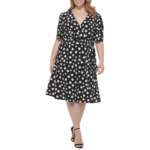 Tommy Hilfiger Damen Casual Short Sleeve Wrap Dress Kleid, schwarz/Creme, 44 Mehr Tommy Hilfiger Damen Casual Short Sleeve Wrap Dress Kleid, schwarz/Creme, 44 Mehr von Tommy Hilfiger