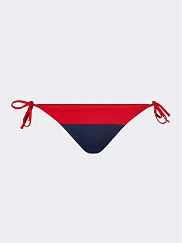 Tommy Hilfiger Damen Cheeky String Side Tie Bikini Bikinioberteil, Red Glare 105-670, XS von Tommy Hilfiger