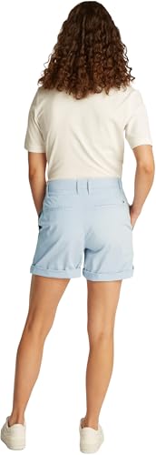 Tommy Hilfiger Damen Chino Shorts Kurz, Blau (Breezy Blue), 44 von Tommy Hilfiger
