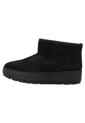 Tommy Hilfiger Damen COOL Suede Snowboot FW0FW07662 Niedrige Stiefel, Schwarz (Black), 37 EU von Tommy Hilfiger